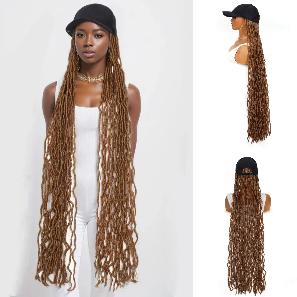 WIGERA Synthetic Honey Blond Extra Long Soft Nu Faux Locs Lady