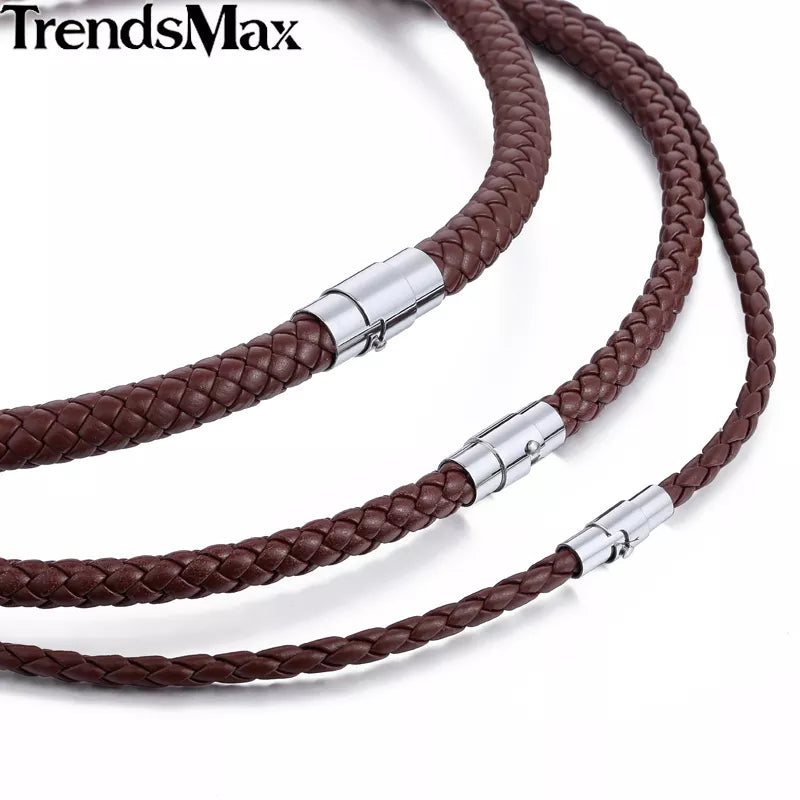 Men and Women Man-made Leather Necklace Choker