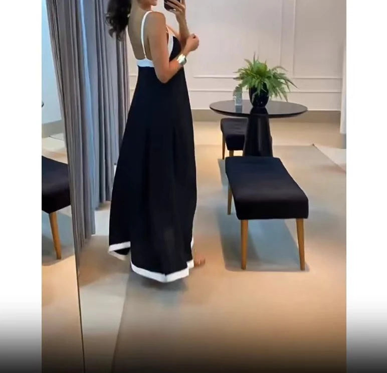 Women's Dress 2024 Summer Women's Clothing Fashion Elegant V-neck Casual