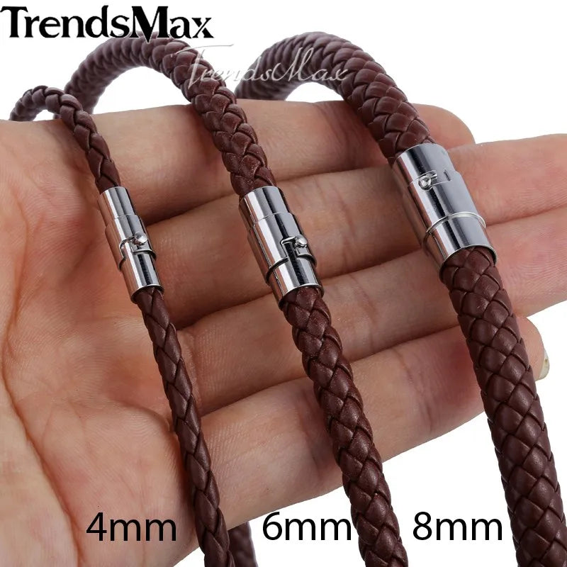 Men and Women Man-made Leather Necklace Choker