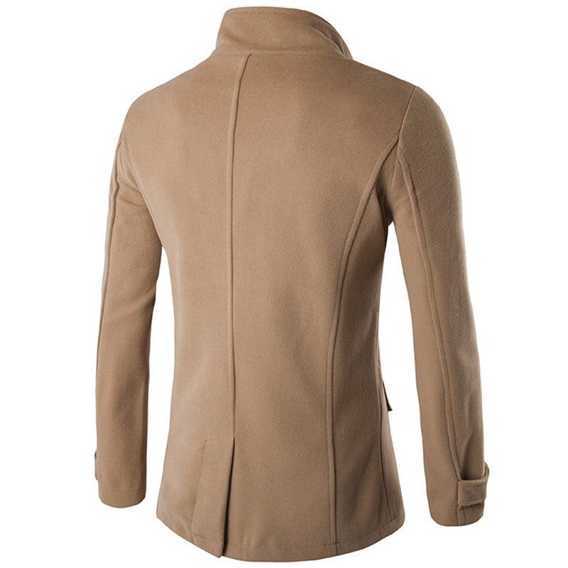 British Style Winter Coat Men's 2022 Brand New Double Breasted Trench