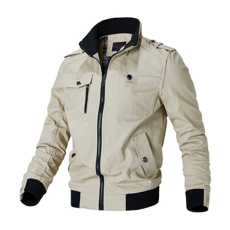 Bomber Jacket Men's Fashion Casual Windbreaker