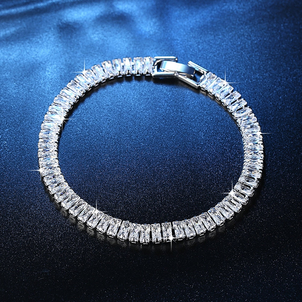 2022 New Luxury Princess Cut 18cm Bracelet women
