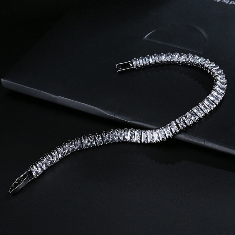 2022 New Luxury Princess Cut 18cm Bracelet women
