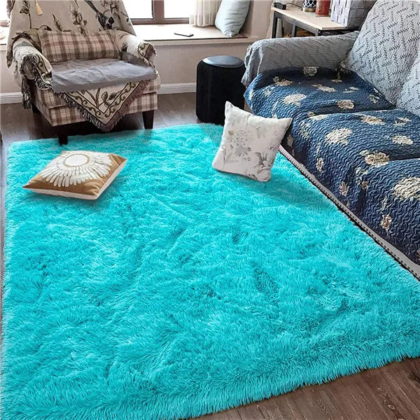 Fluffy Soft Kids Room Carpet Anti-Skid Large Fuzzy Shag Fur Area Rugs Modern Indoor Home Living Room Carpet Children Bedroom Rug