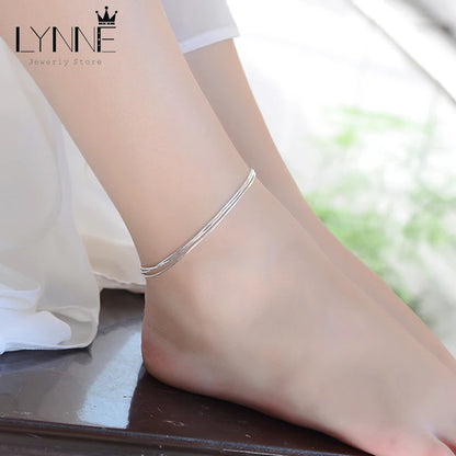 Women Sexy Beach Multilayer Snake Bones Anklets