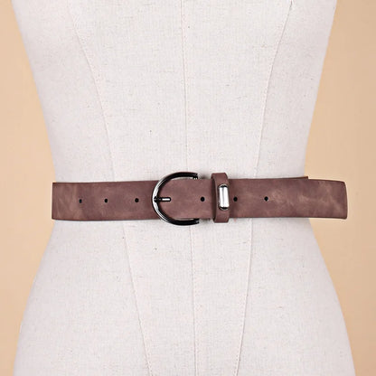 Women Belt New Wide Suede Leather  For Women Dresses Belts