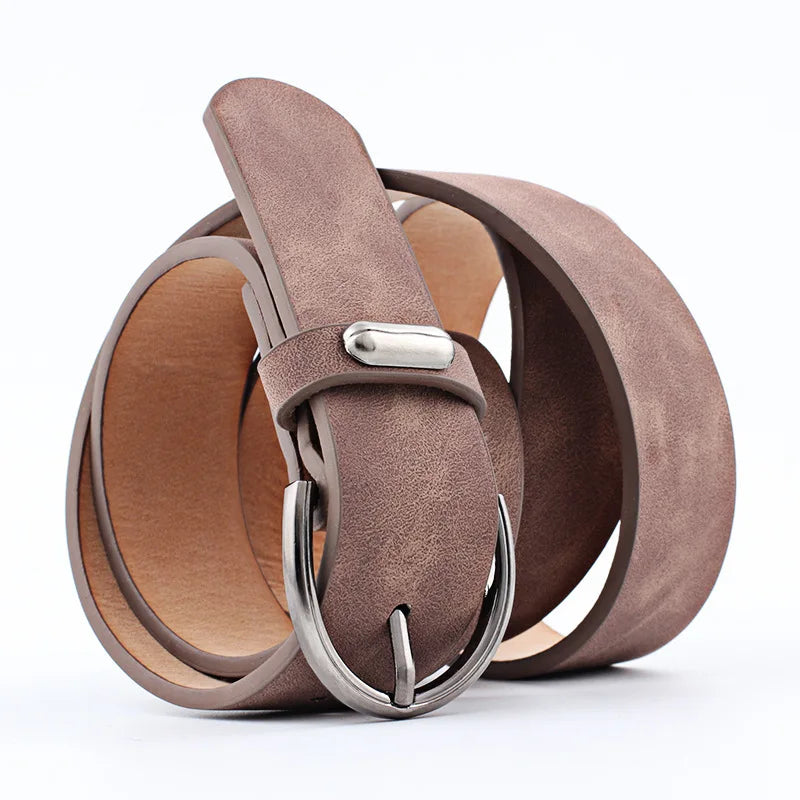 Women Belt New Wide Suede Leather  For Women Dresses Belts