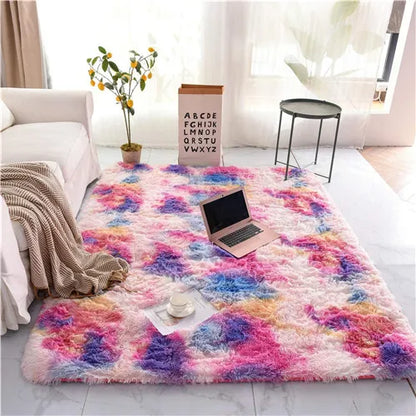 Fluffy Soft Kids Room Carpet Anti-Skid Large Fuzzy Shag Fur Area Rugs Modern Indoor Home Living Room Carpet Children Bedroom Rug