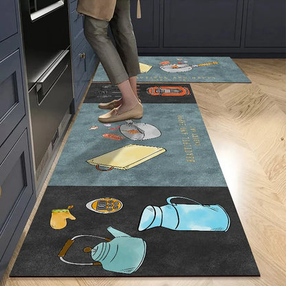 Home Non-slip Kitchen Mat Long Rugs