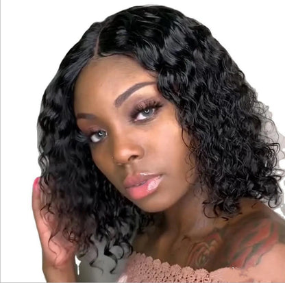 Wig Women'S  Curly Shaggy Face Fixing False Head Cover  Fashion Wig Brief Paragraph Wig party supplies gift for guest