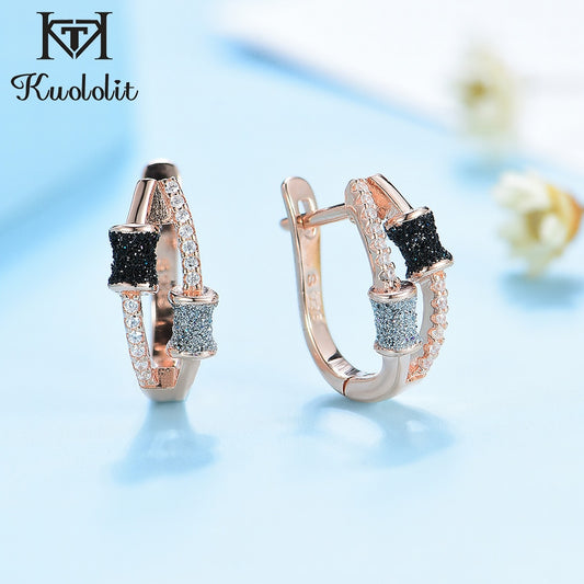 Kuololit 585 Rose Gold Clip Earrings For Women Girl