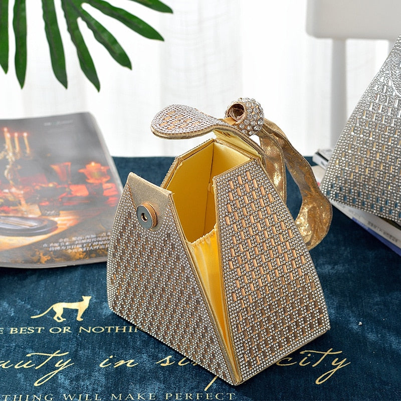 Women Summer Diamond Clutch Bag Ladies