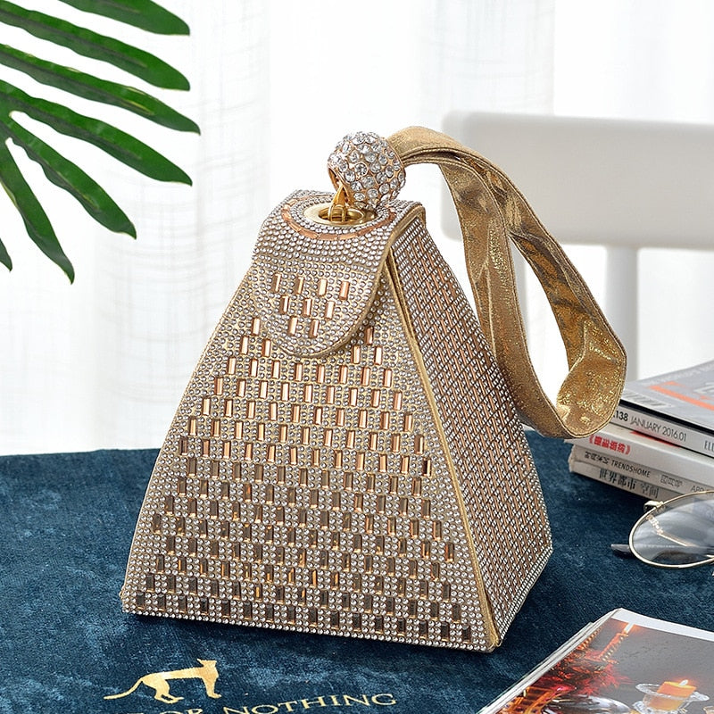 Women Summer Diamond Clutch Bag Ladies