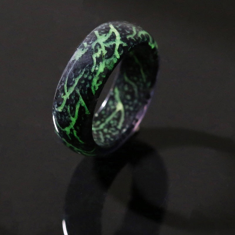 Luminous Glow Ring Glowing In The Dark Stainless Steel Fashion