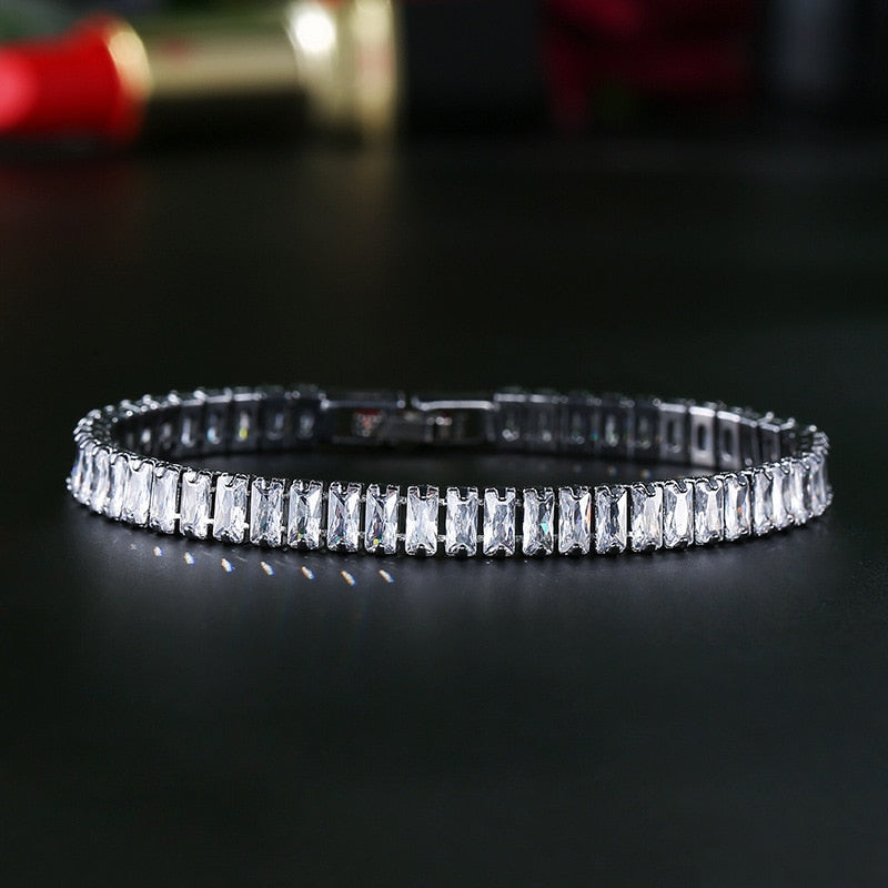 2022 New Luxury Princess Cut 18cm  Bracelet women