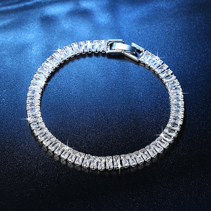 2022 New Luxury Princess Cut 18cm  Bracelet women