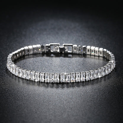 2022 New Luxury Princess Cut 18cm  Bracelet women