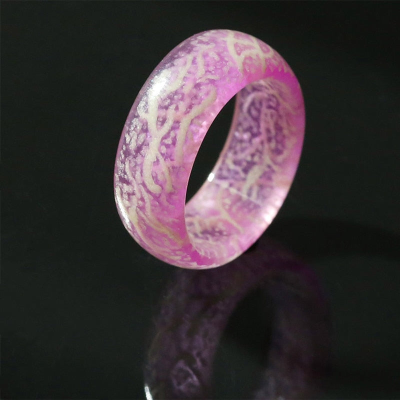 Luminous Glow Ring Glowing In The Dark Stainless Steel Fashion