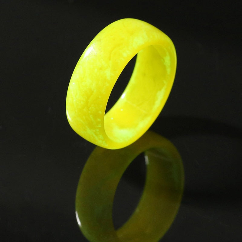 Luminous Glow Ring Glowing In The Dark Stainless Steel Fashion