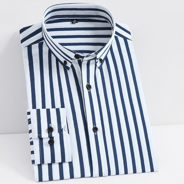 New 2021 Autumn Casual Male Shirts Vintage