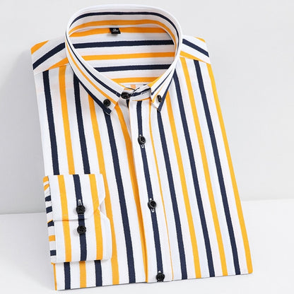 New 2021 Autumn Casual Male Shirts Vintage