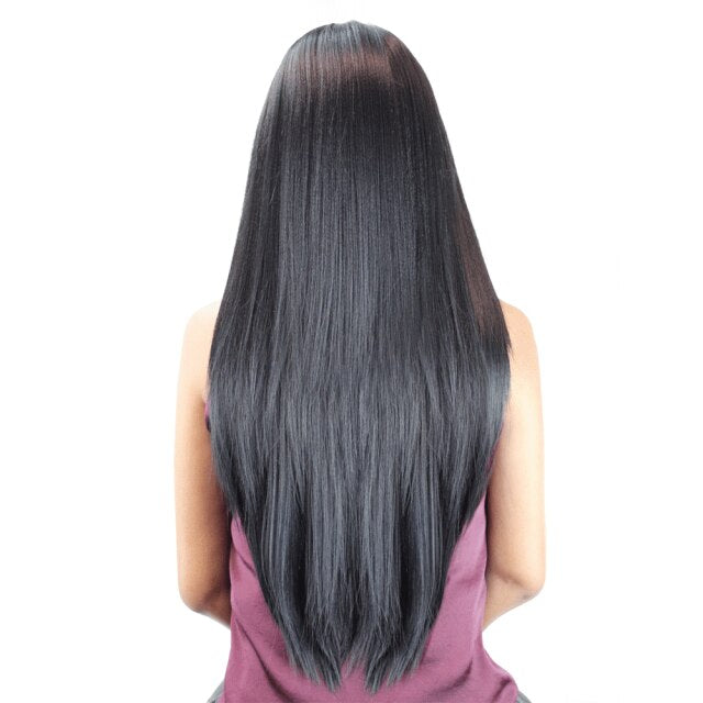 Yaki Straight Synthetic Lace Front Wigs For Women