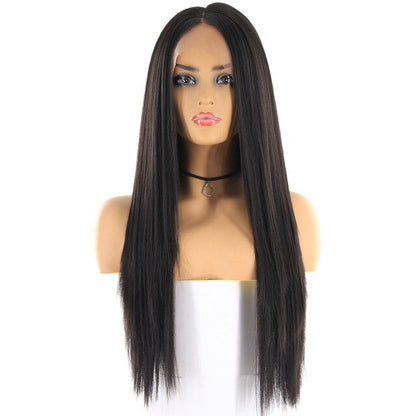 Yaki Straight Synthetic Lace Front Wigs For Women