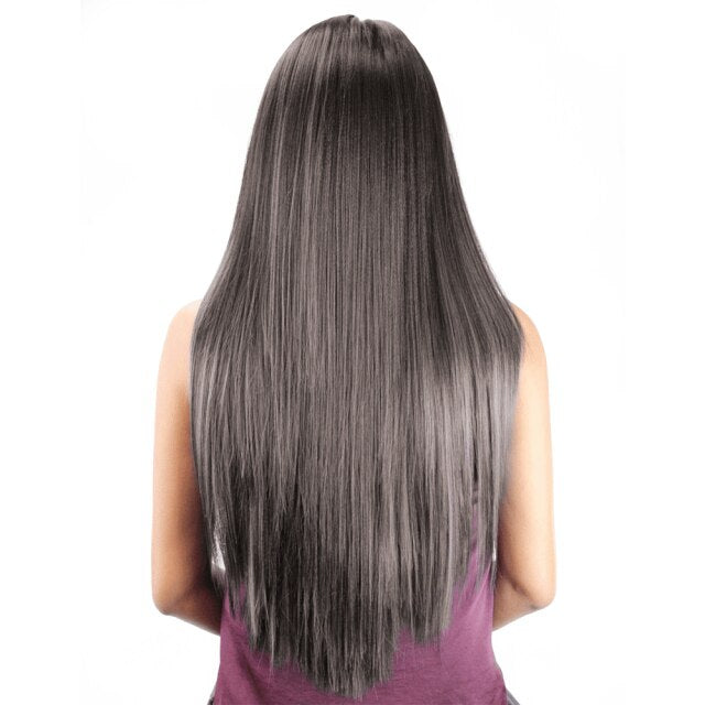 Yaki Straight Synthetic Lace Front Wigs For Women