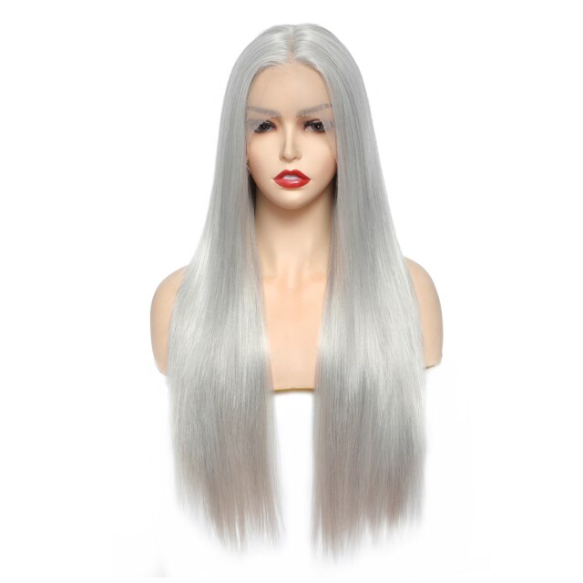 Yaki Straight Synthetic Lace Front Wigs For Women